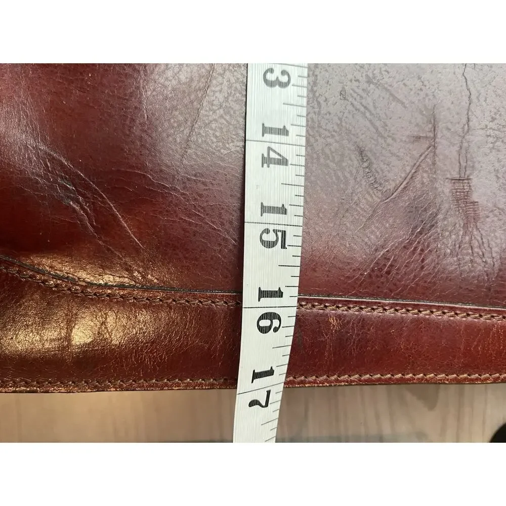 Bosca Old Leather Partners Briefcase Burgundy With Key